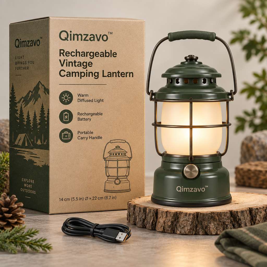 Qimzavo™ Rechargeable Vintage Camping Lantern product image 06